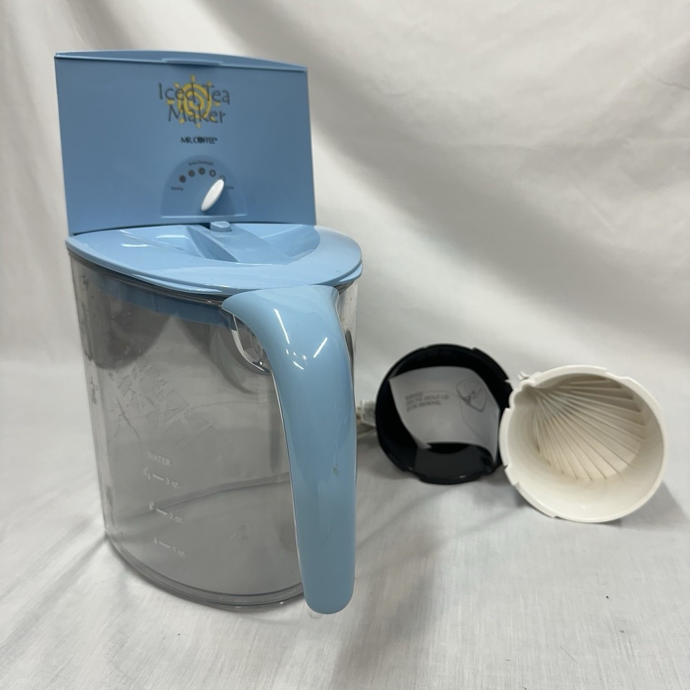 MR. COFFEE 3 Quart Iced Tea Pot TM50P Iced Coffee Tea Maker Thermal Pitcher